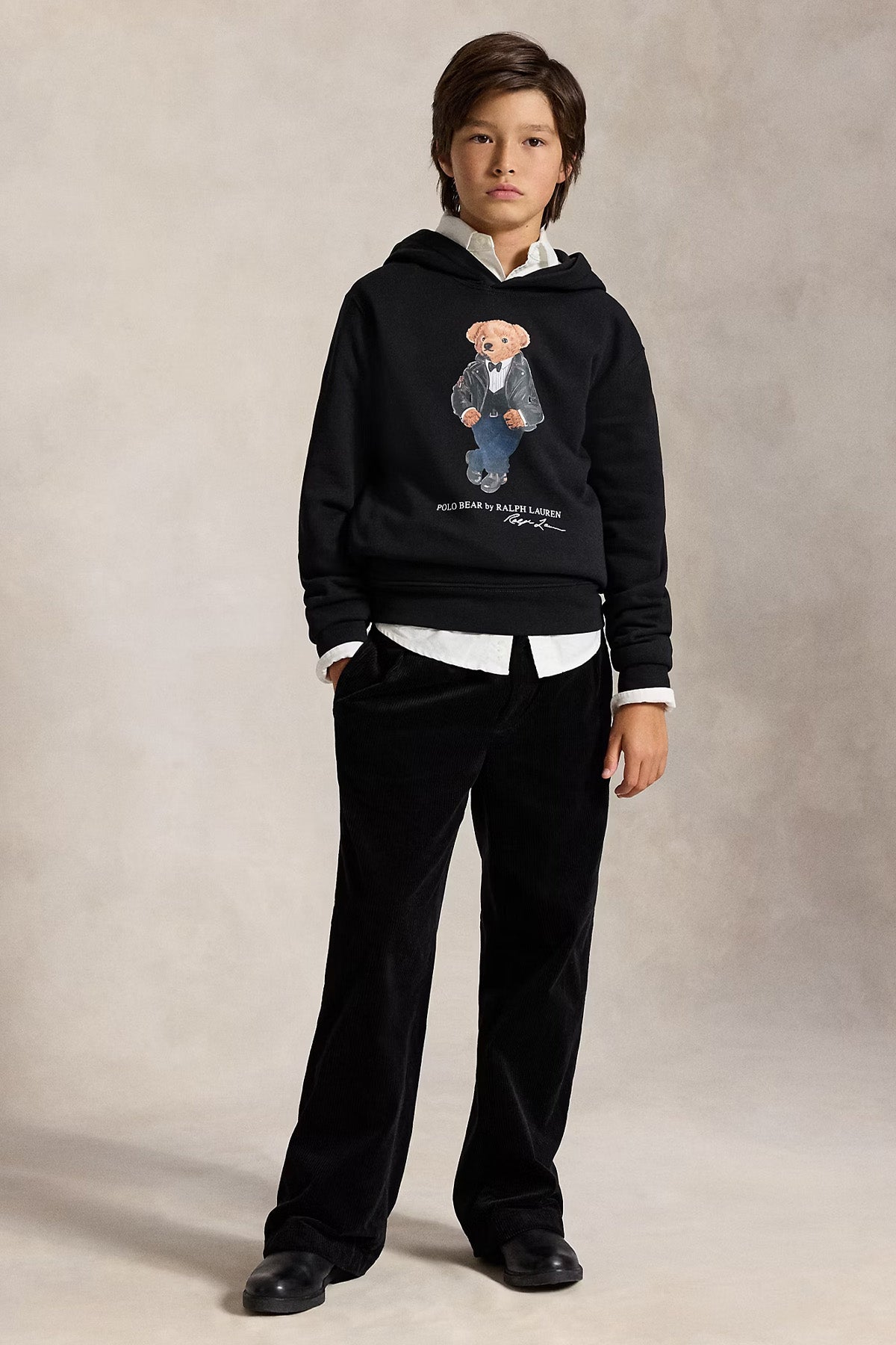 Polo Ralph Lauren Kids S-L Beden Unisex Çocuk Şardonlu Kapüşonlu Polo Bear Sweatshirt