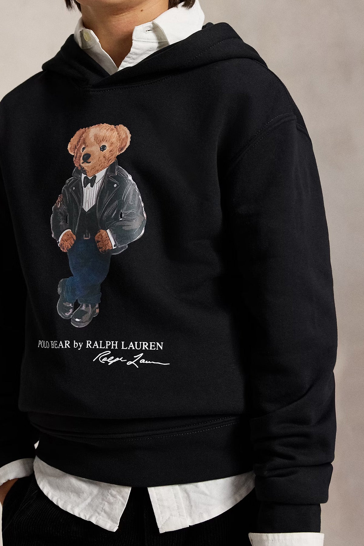 Polo Ralph Lauren Kids S-L Beden Unisex Çocuk Şardonlu Kapüşonlu Polo Bear Sweatshirt