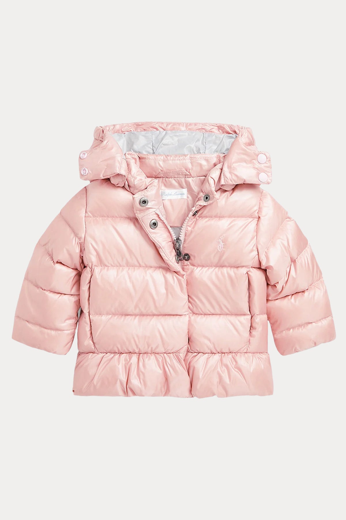 Polo Ralph Lauren Kids 24 Aylık Kız Bebek Kapüşonlu Puffer Mont