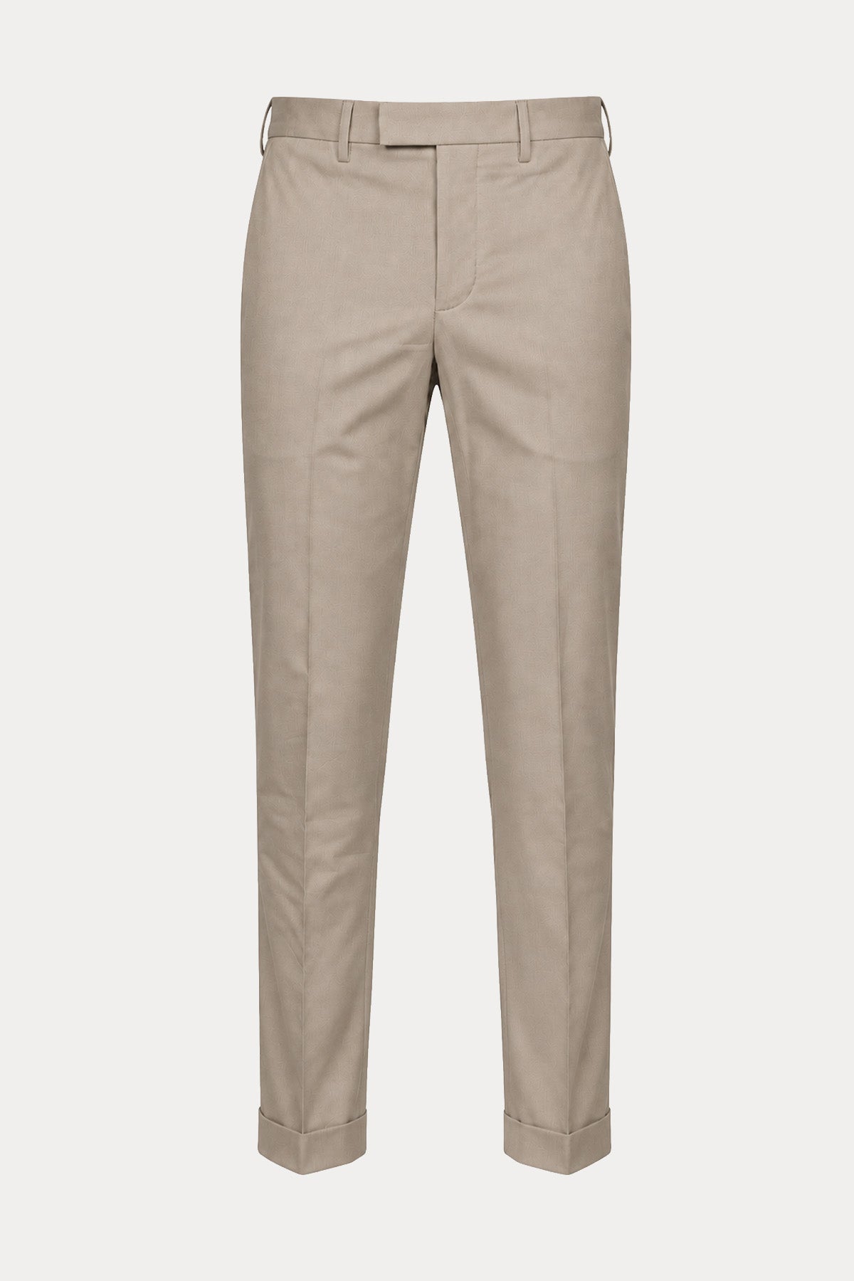 Pantaloni Torino Slim Fit Duble Paça Yandan Cepli Streç Yün Pantolon