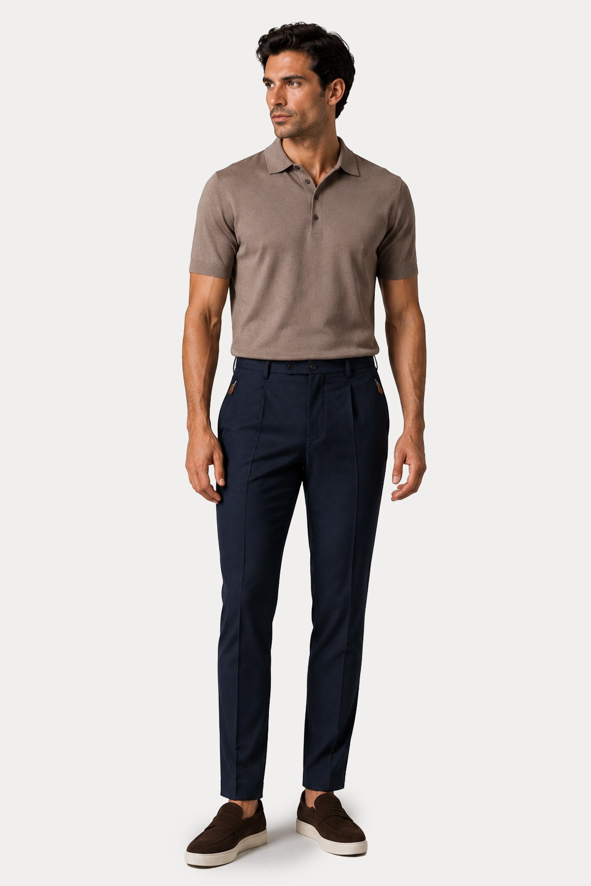 Pantaloni Torino Soft Fit Tek Pile Streç Pantolon