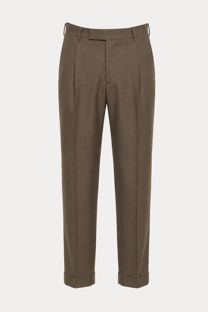 Pantaloni Torino The Rebel Tek Pileli Streç Duble Paça Kaşmir Yün Pantolon