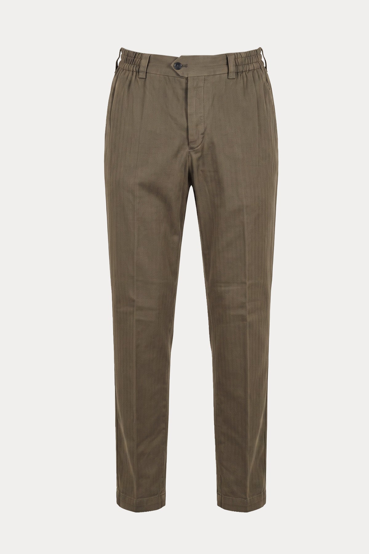 Pantaloni Torino Beli Lastikli Yandan Cepli Pantolon