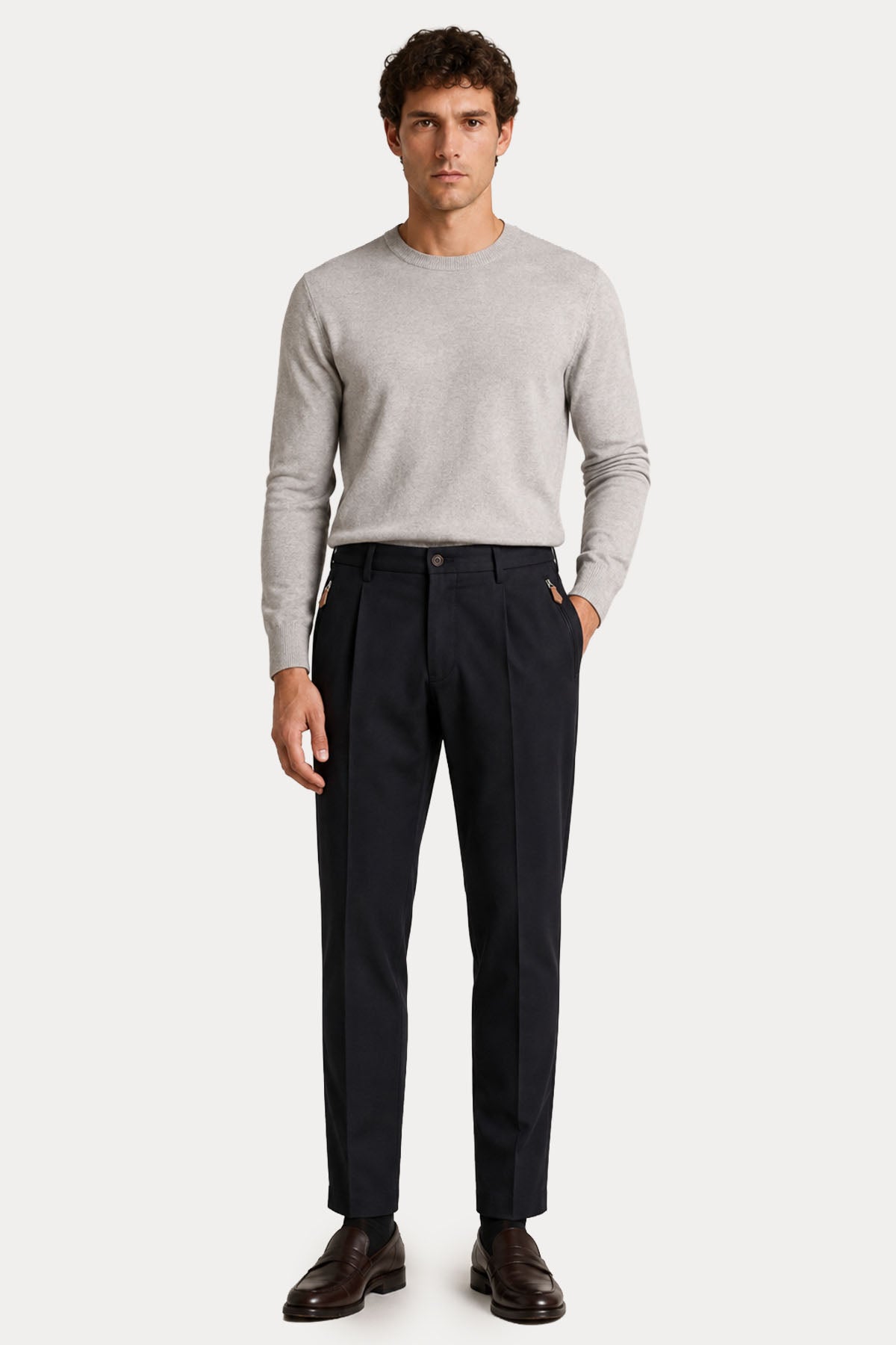 Pantaloni Torino Soft Fit Tek Pile Streç Pantolon