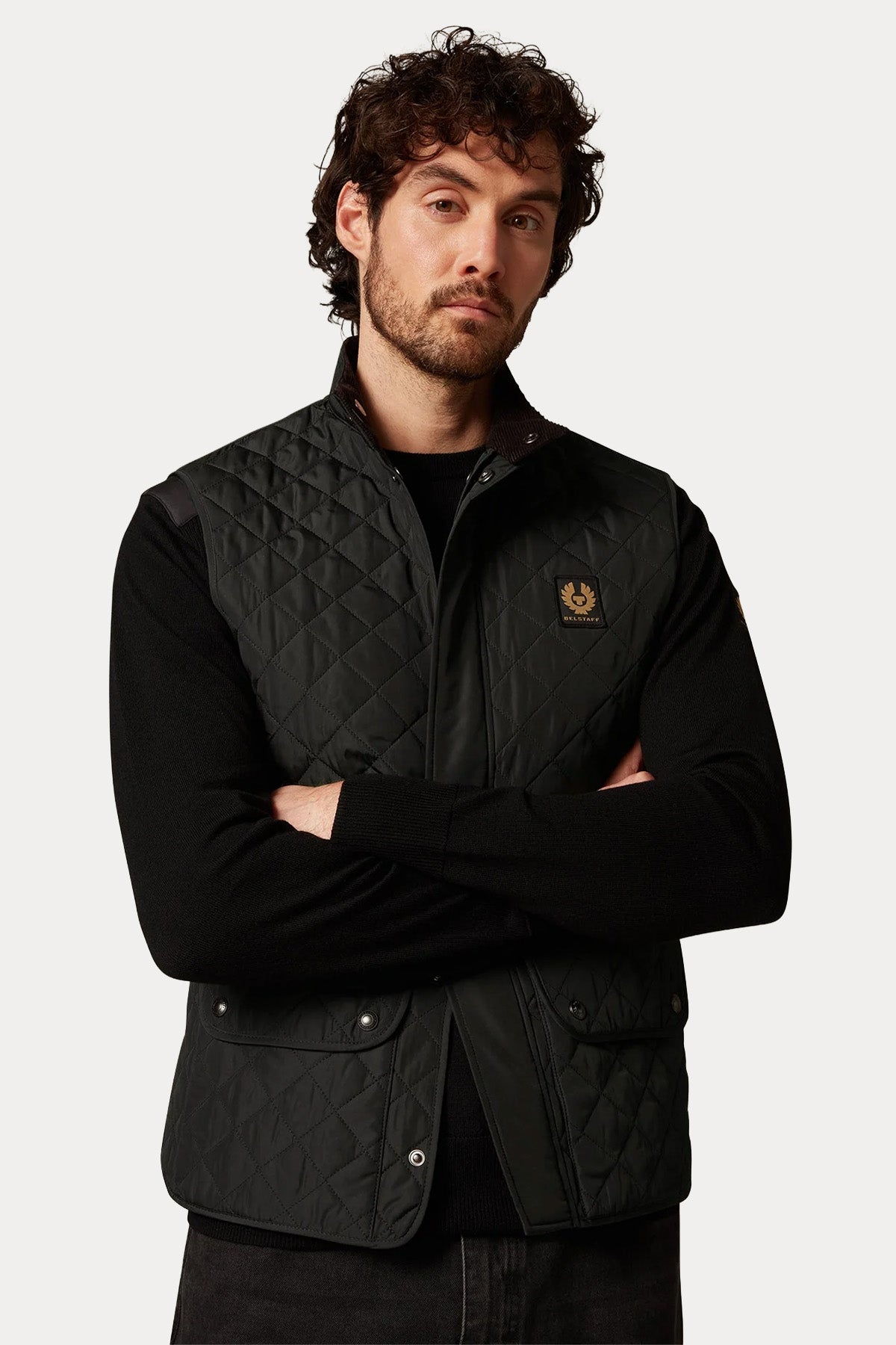 Belstaff Regular Fit Kapitone Desenli Puffer Yelek