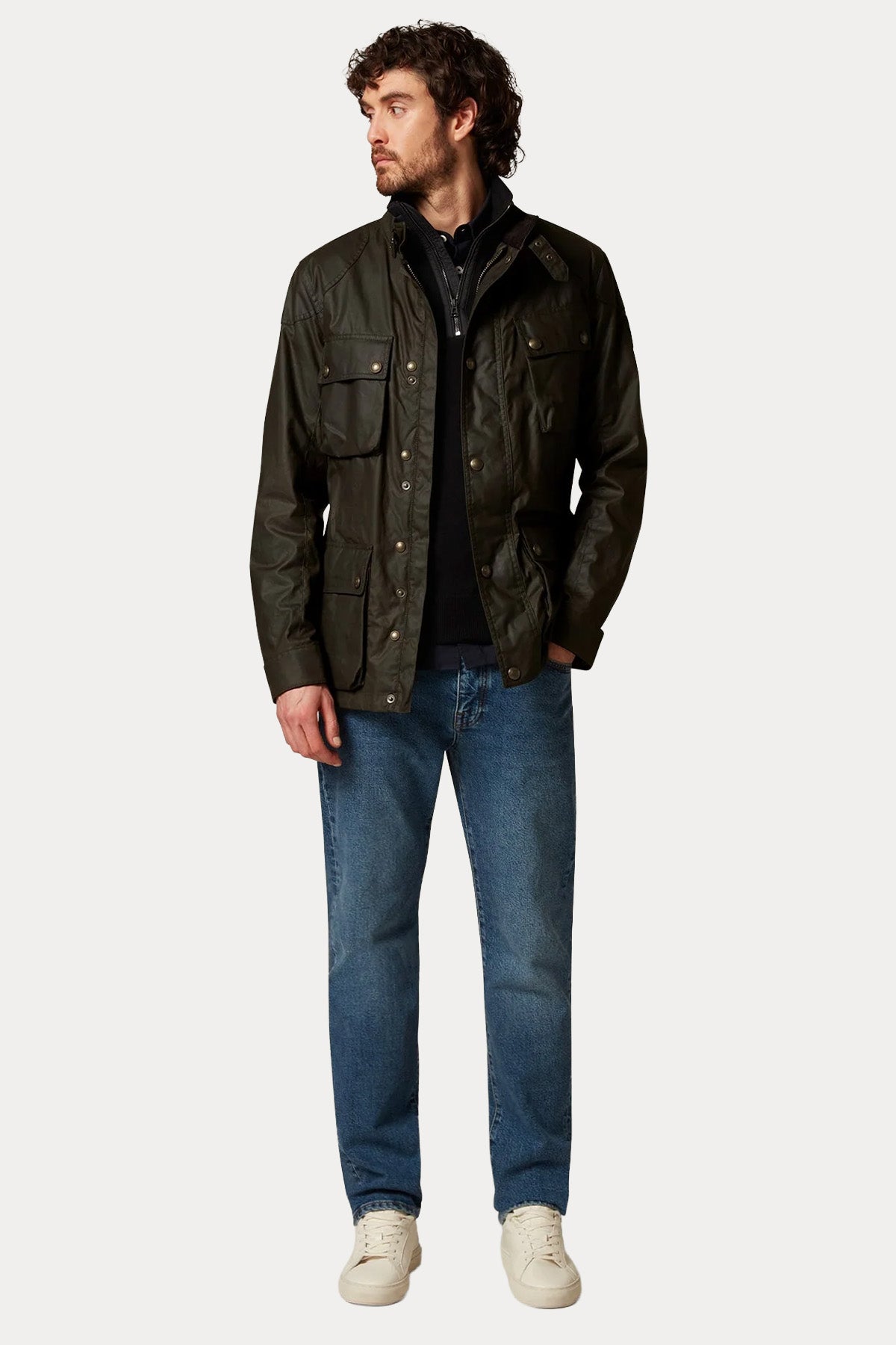 Belstaff Icon Fieldmaster Mumlu Kumaş Mont