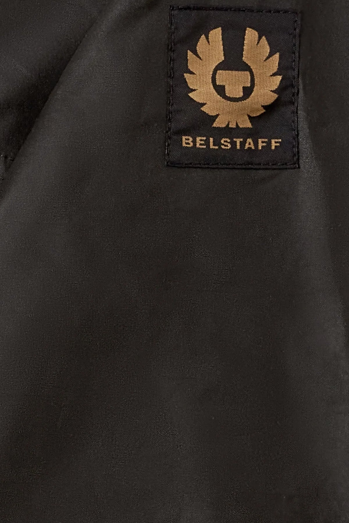 Belstaff Slim Fit Dik Yaka Mumlu Kumaş Cafe Racer Ceket