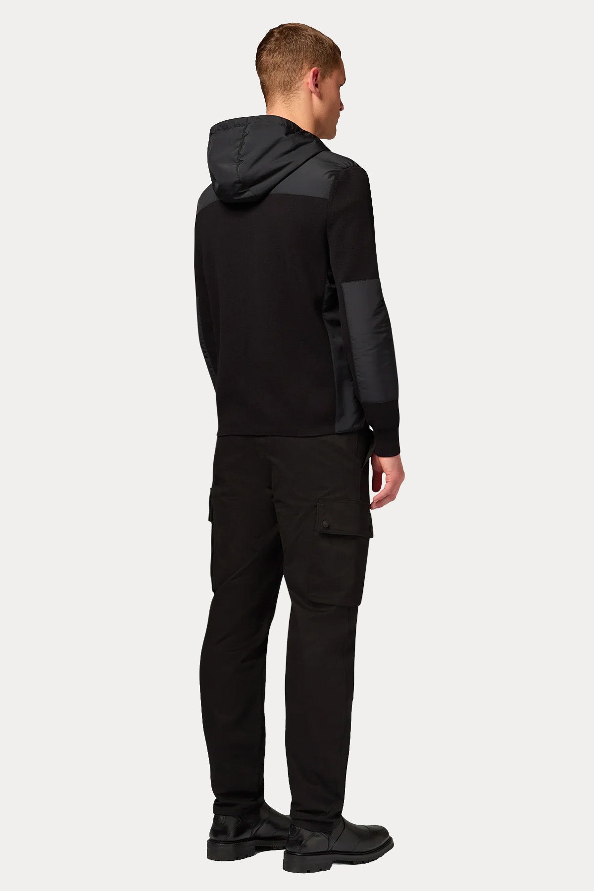 Belstaff Regular Fit Kapüşonlu Örgü Triko Ceket