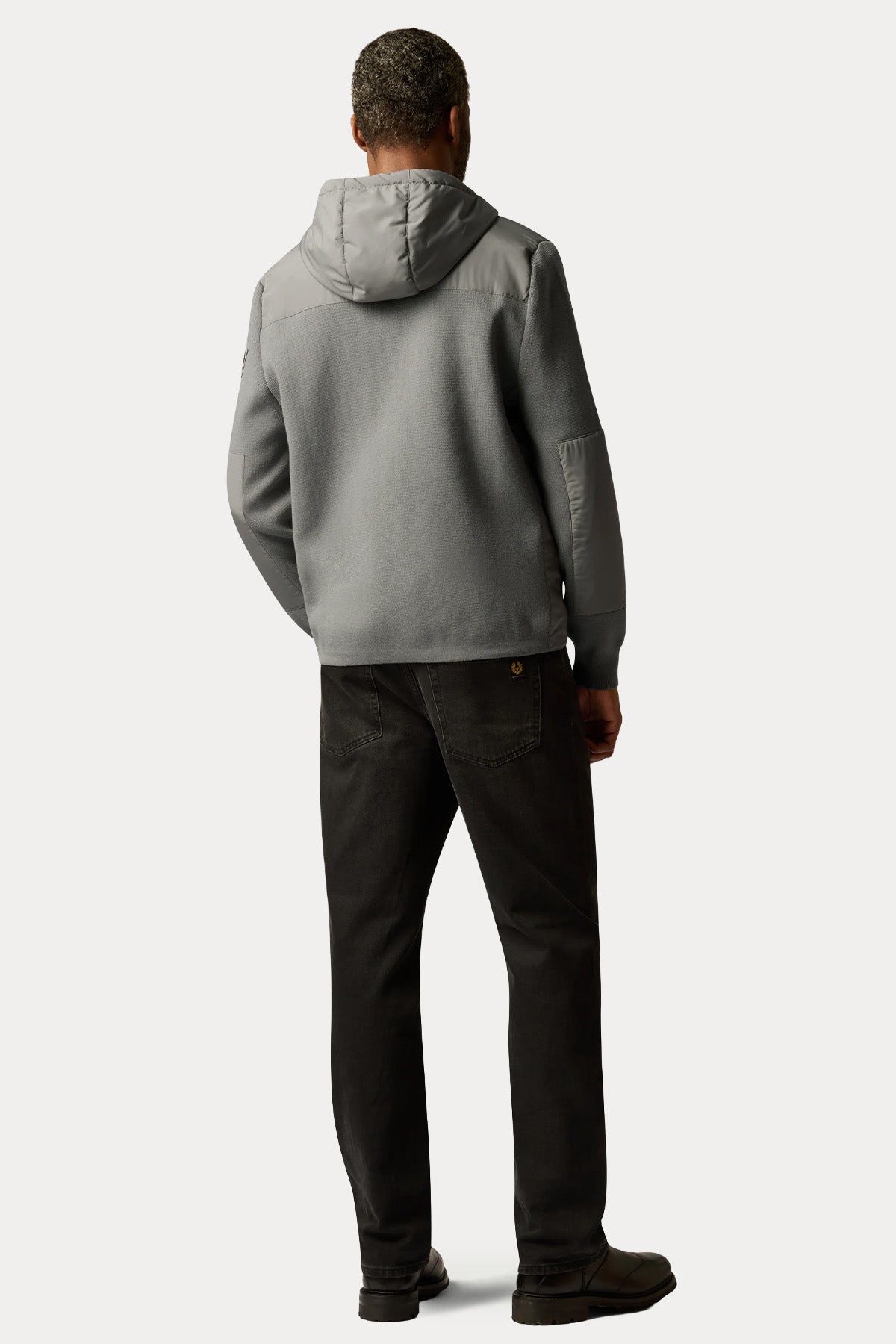 Belstaff Regular Fit Kapüşonlu Örgü Triko Ceket