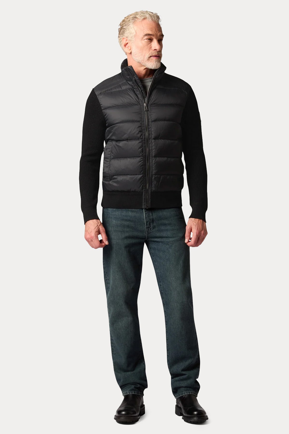 Belstaff Regular Fit Triko Detaylı Yün Puffer Ceket