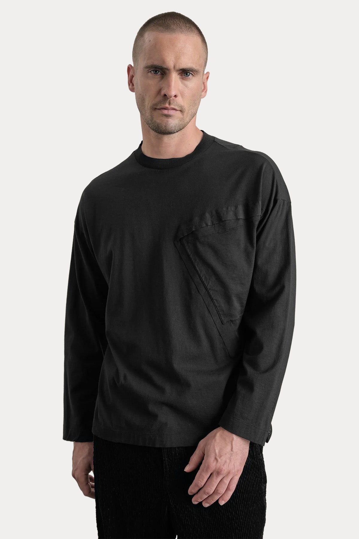 Transit Geniş Kesim Cep Detaylı T-shirt