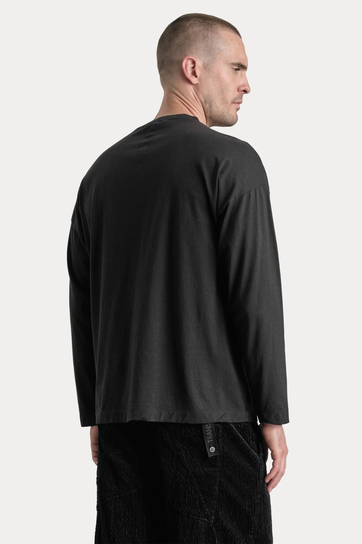 Transit Geniş Kesim Cep Detaylı T-shirt