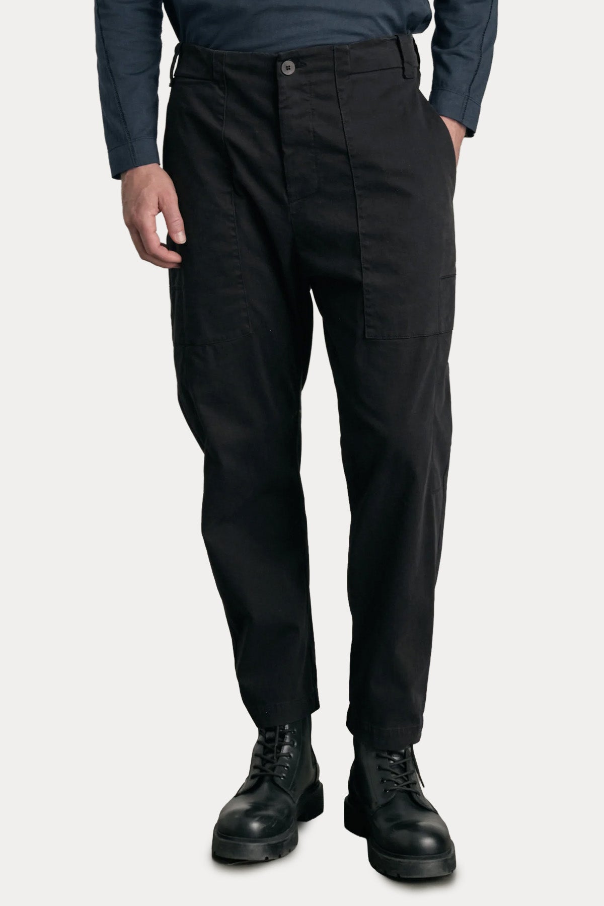 Transit Loose Fit Yandan Cepli Streç Pantolon