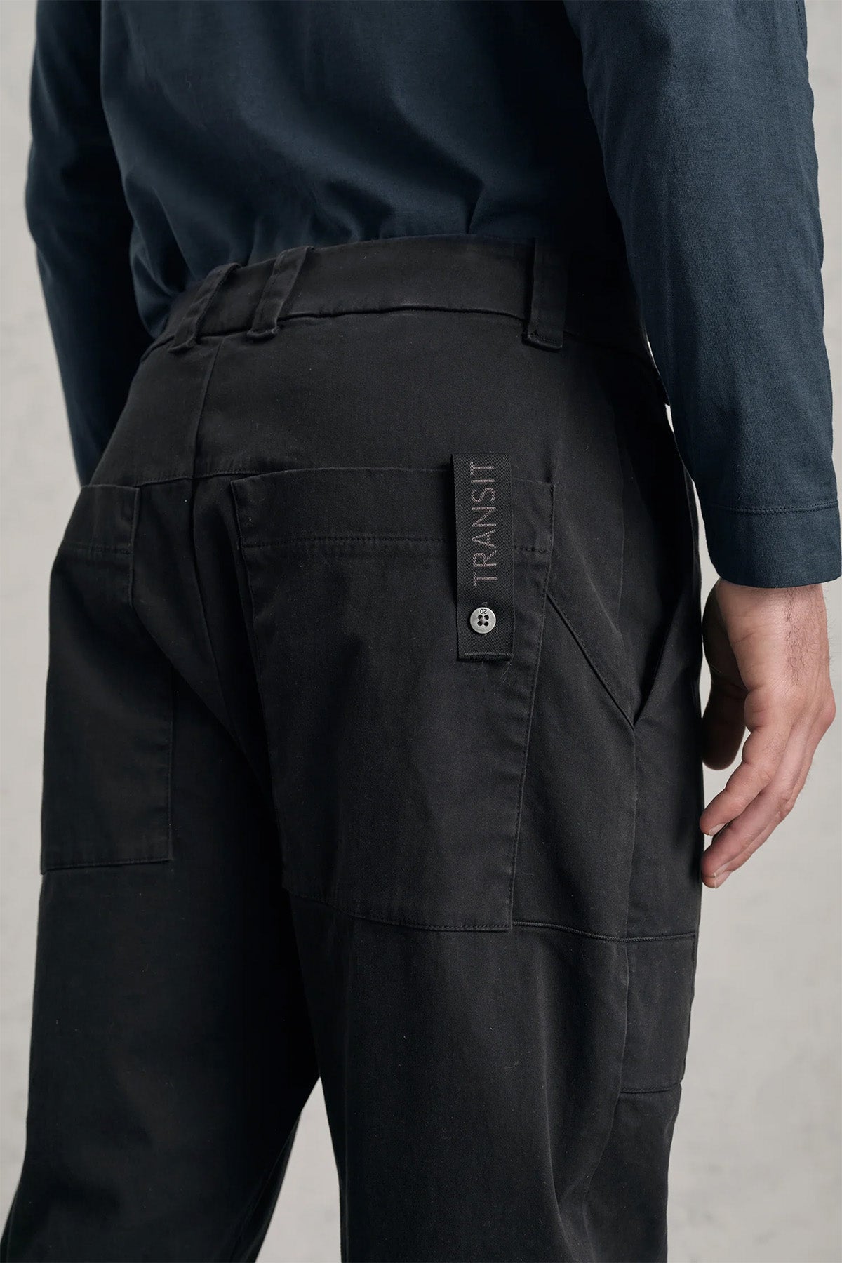 Transit Loose Fit Yandan Cepli Streç Pantolon