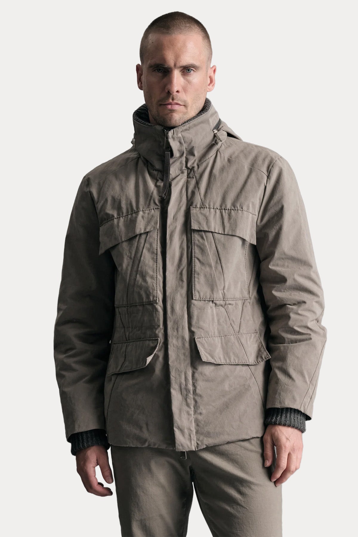 Transit Regular Fit Kapüşonlu Puffer Mont