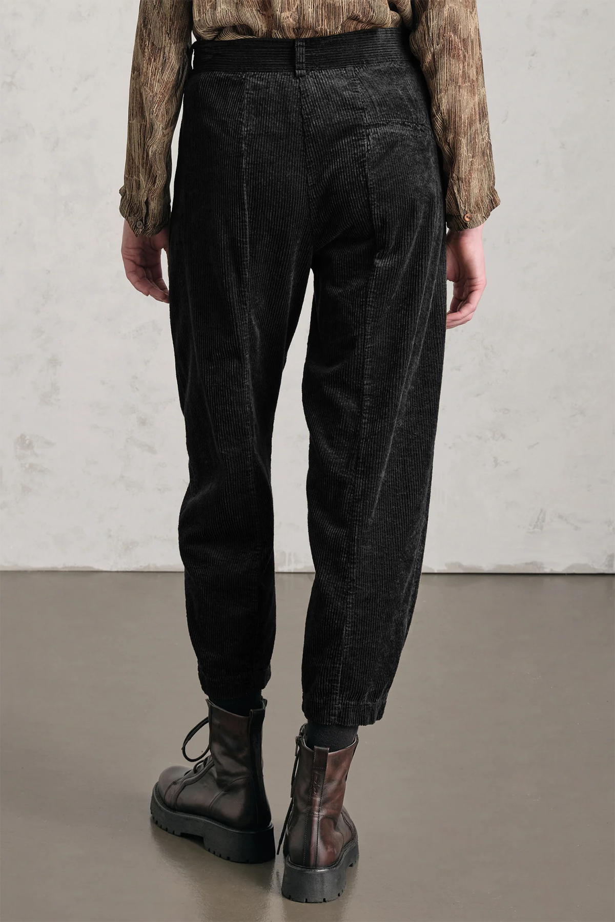 Transit Comfort Fit Yandan Cepli Fitilli Kadife Pantolon