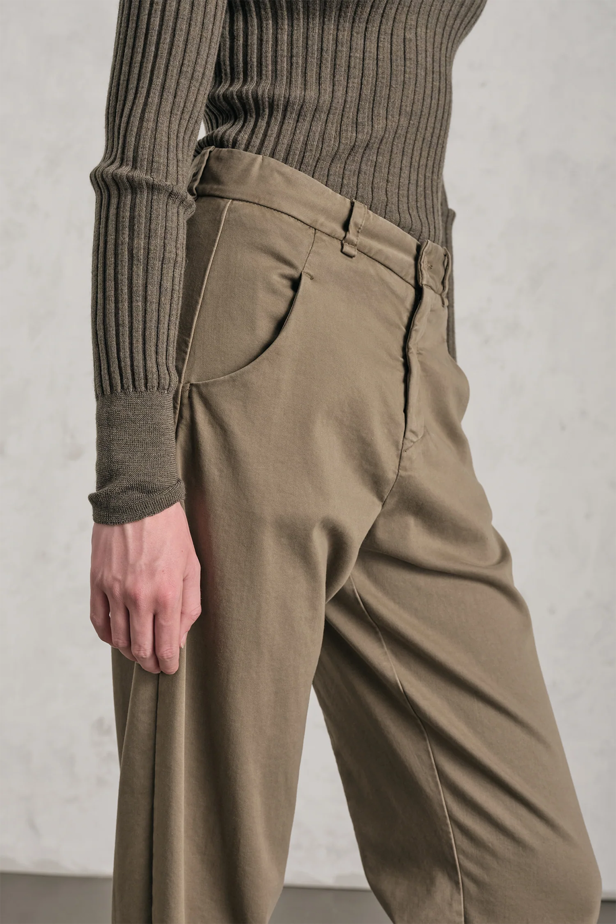 Transit Comfort Fit Yandan Cepli Streç Pantolon