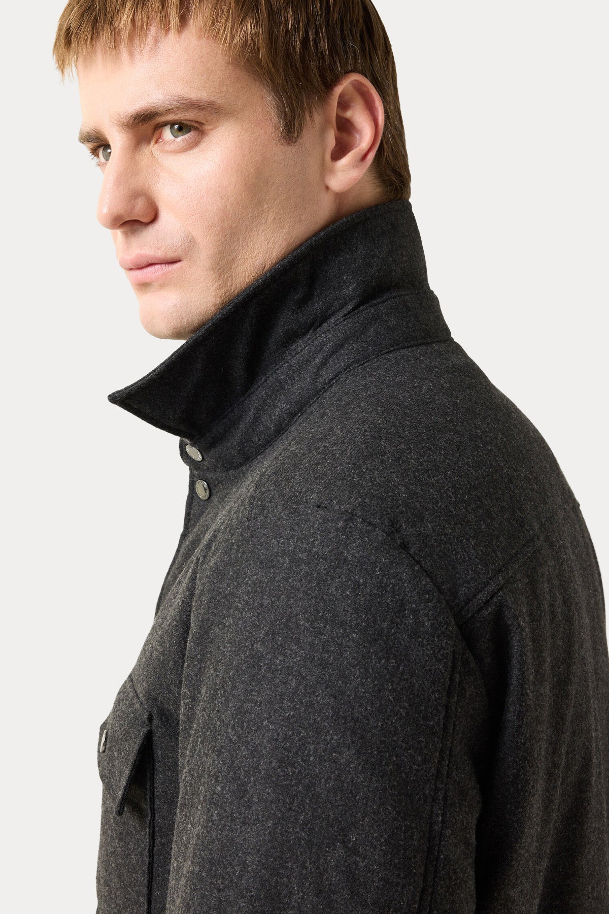 Bogner Olli Regular Fit Dolgulu Yün Gömlek Ceket