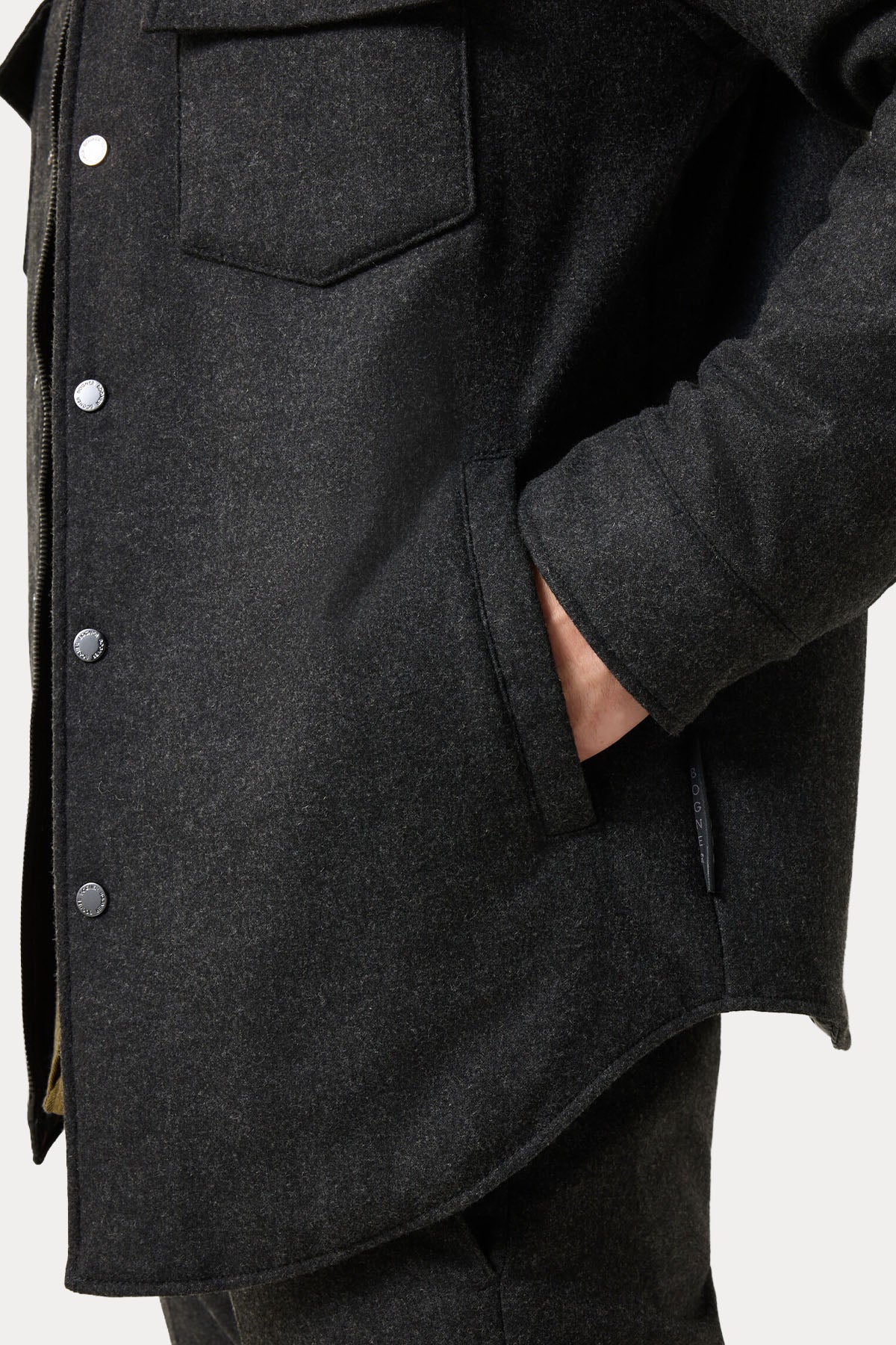 Bogner Olli Regular Fit Dolgulu Yün Gömlek Ceket
