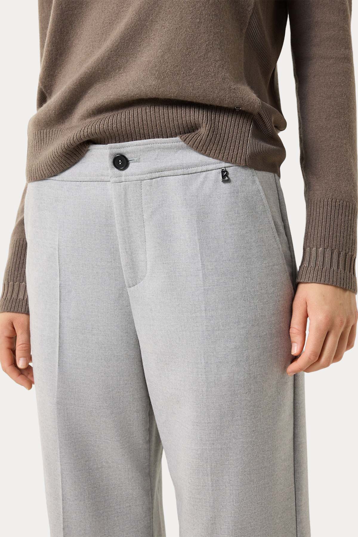 Bogner Hermia Straight Fit Çan Paça Flanel Yün Pantolon