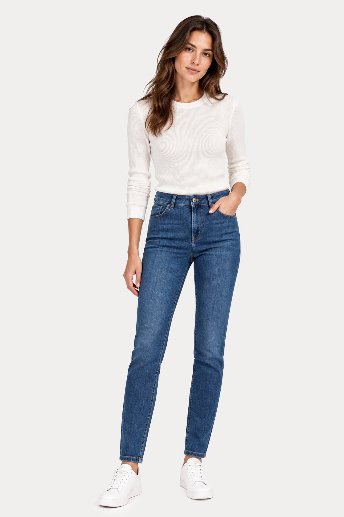 Bogner Julie Slim Fit Yıkamalı Jeans