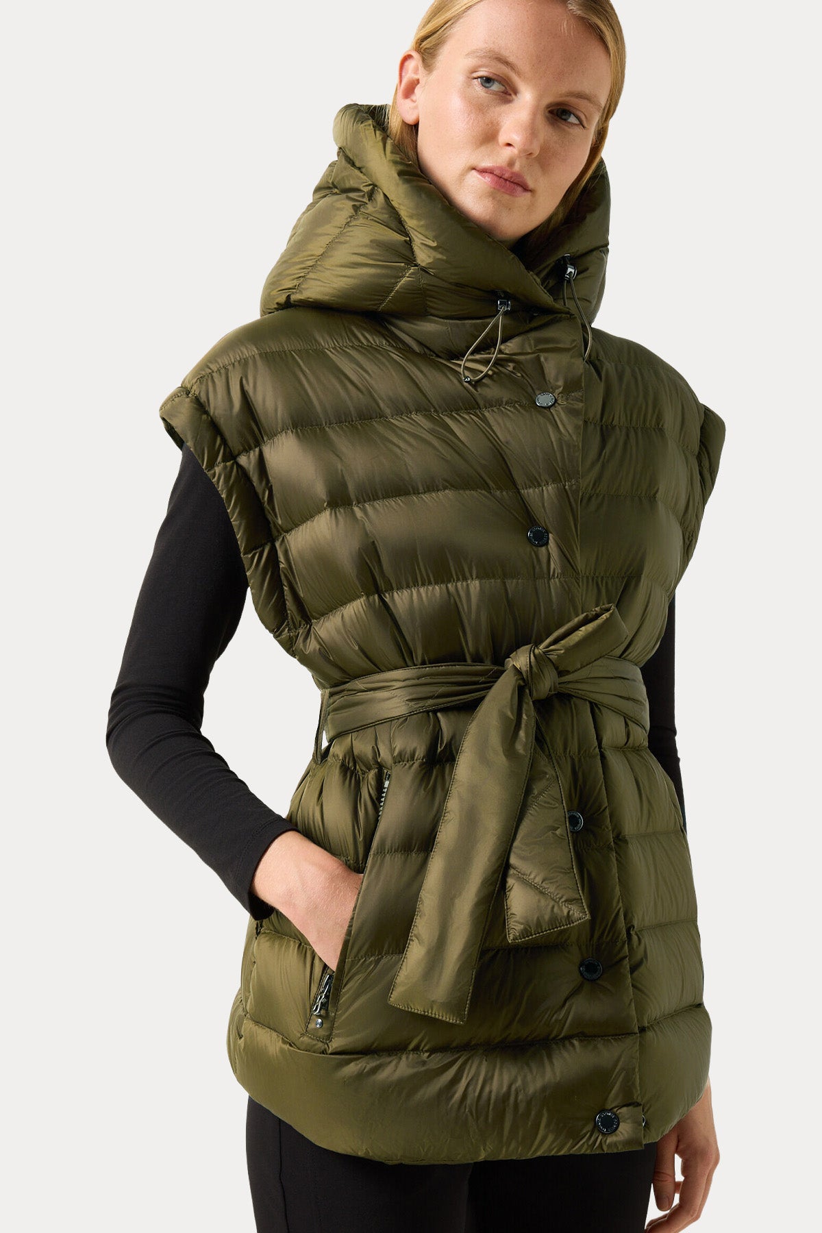 Bogner Minnie Comfort Fit Kapüşonlu Puffer Yelek Mont
