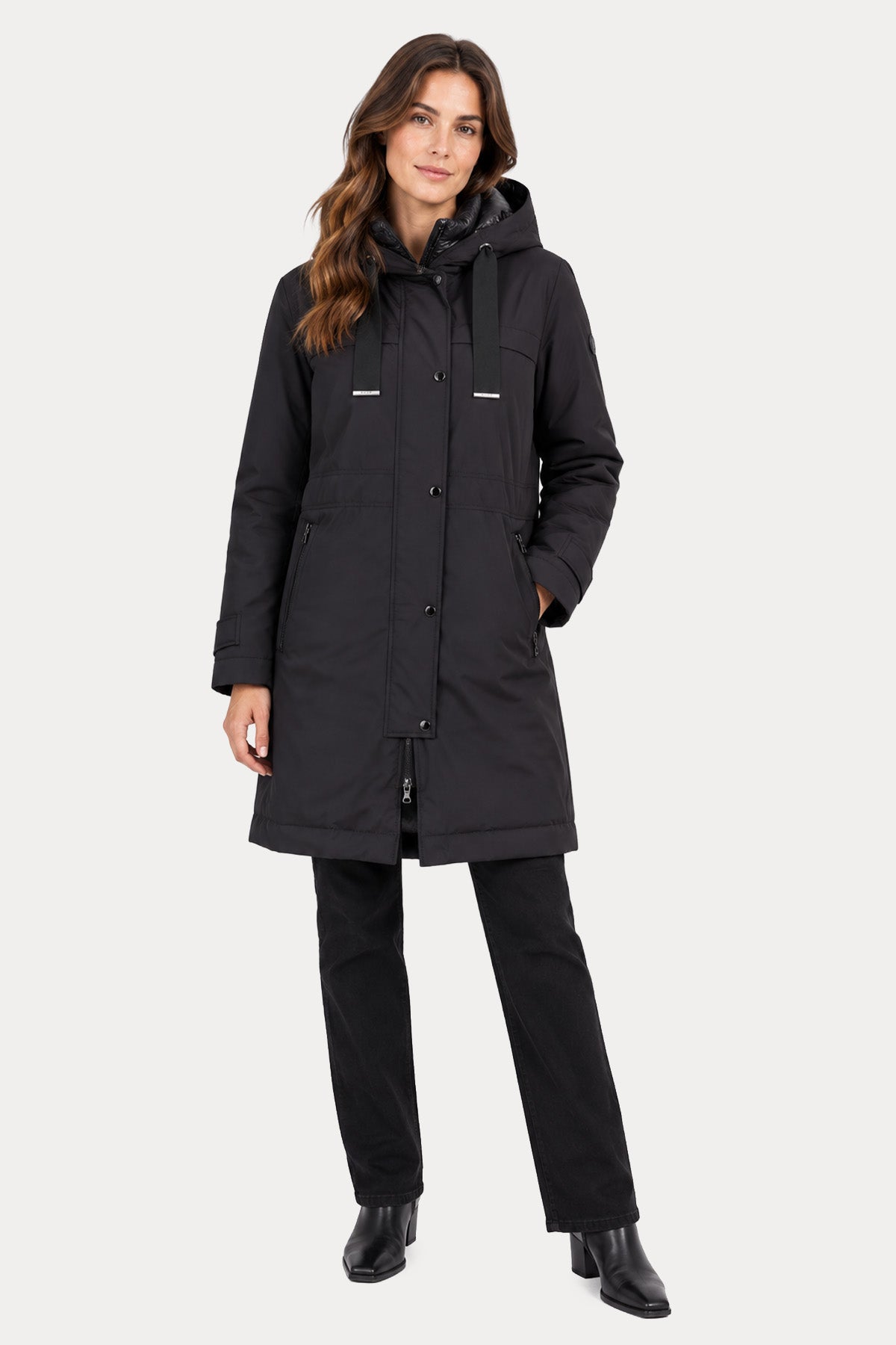Bogner Kaja Demonte Puffer İç Parçalı Streç Uzun Mont