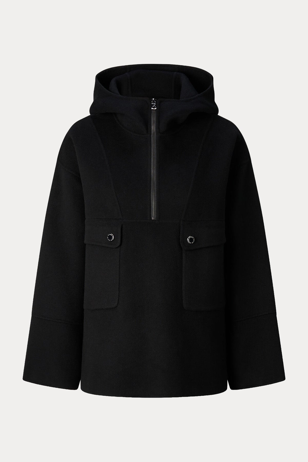 Bogner Trixie Relaxed Fit Yarım Fermuarlı Kapüşonlu Yün Triko
