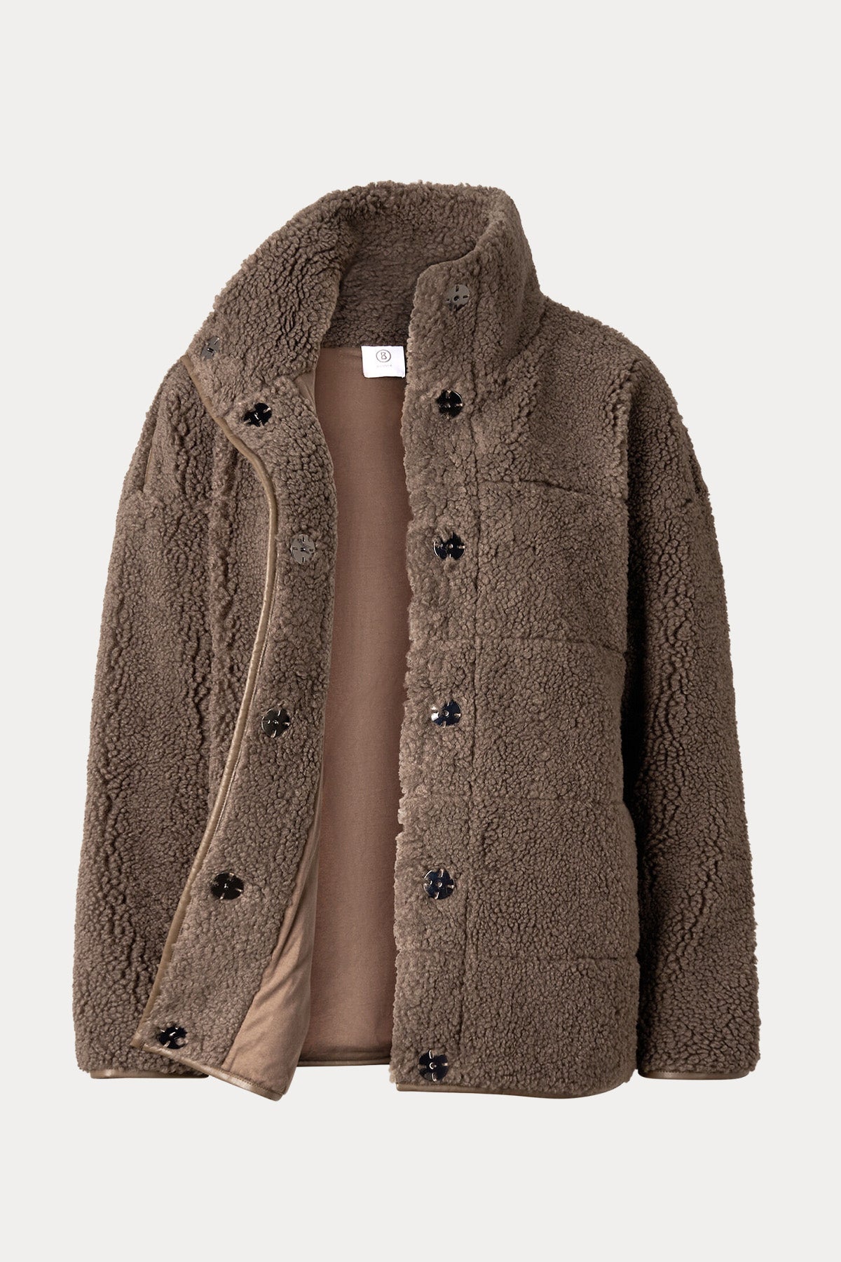 Bogner Kimberly Loose Fit Dik Yaka Peluş Ceket