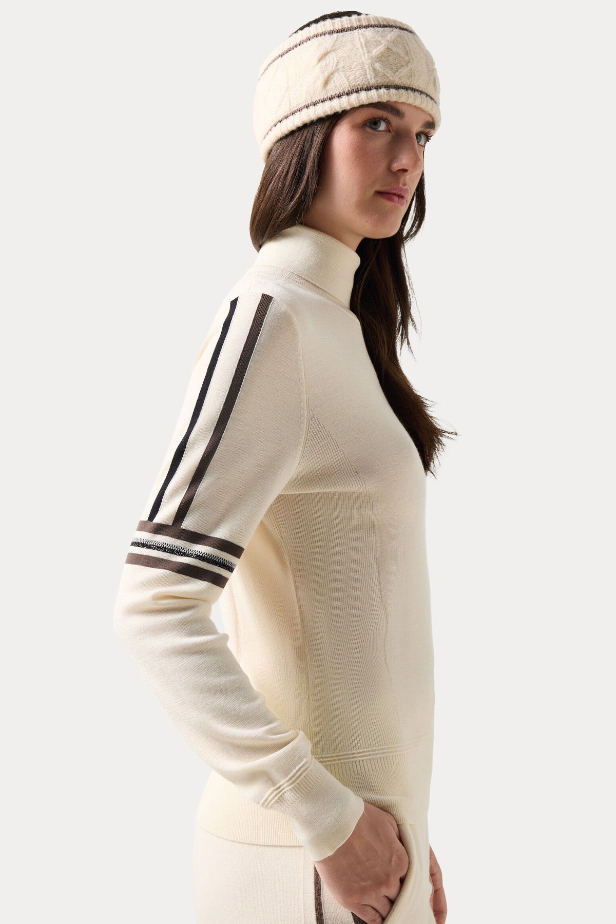 Bogner Louise Slim Fit İnce Örgü Yün Balıkçı Yaka Triko