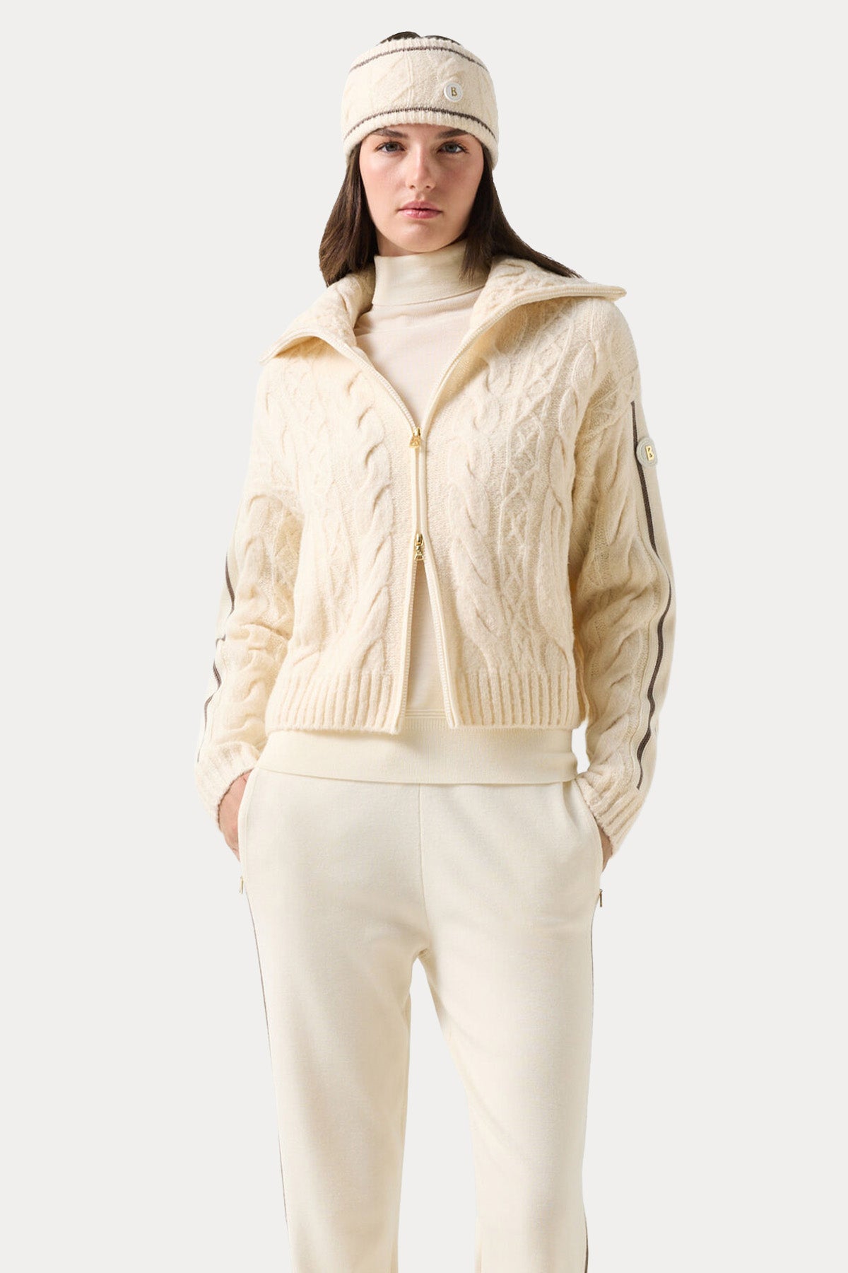 Bogner Louise Slim Fit İnce Örgü Yün Balıkçı Yaka Triko