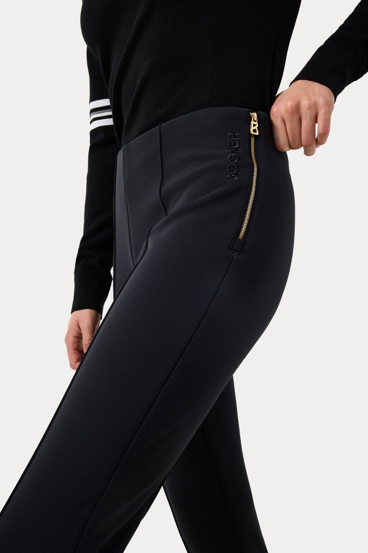 Bogner Elaine Slim Fit Şardonlu Streç Füzo Pantolon
