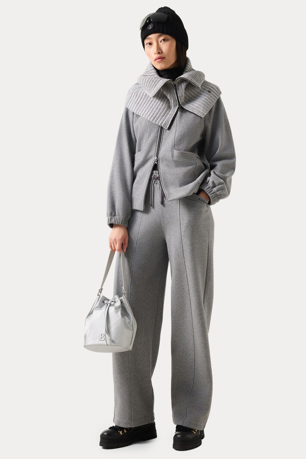 Bogner Toto Relaxed Fit Beli Lastikli Şardonlu Eşofman Altı