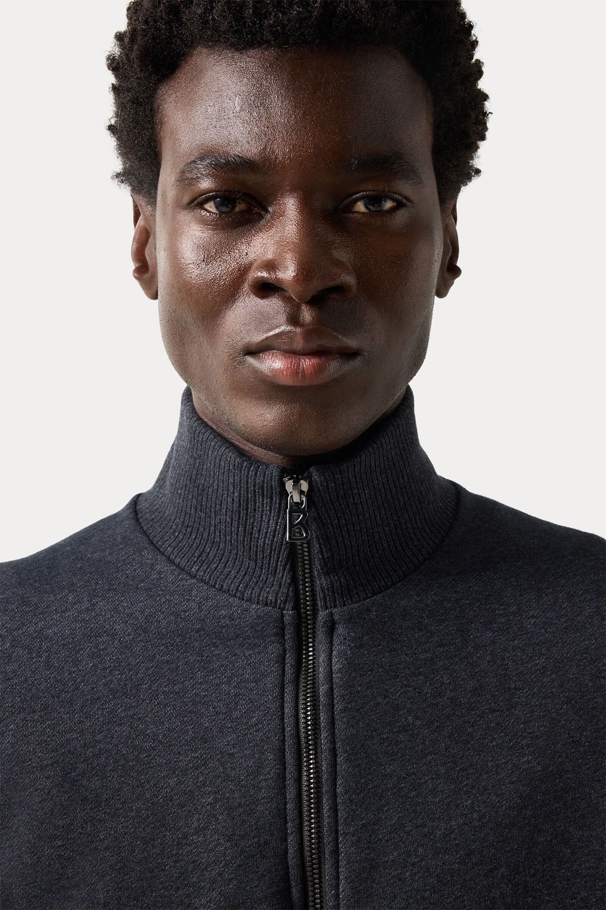 Bogner Winston Regular Fit Şardonlu Dik Yaka Sweatshirt Ceket