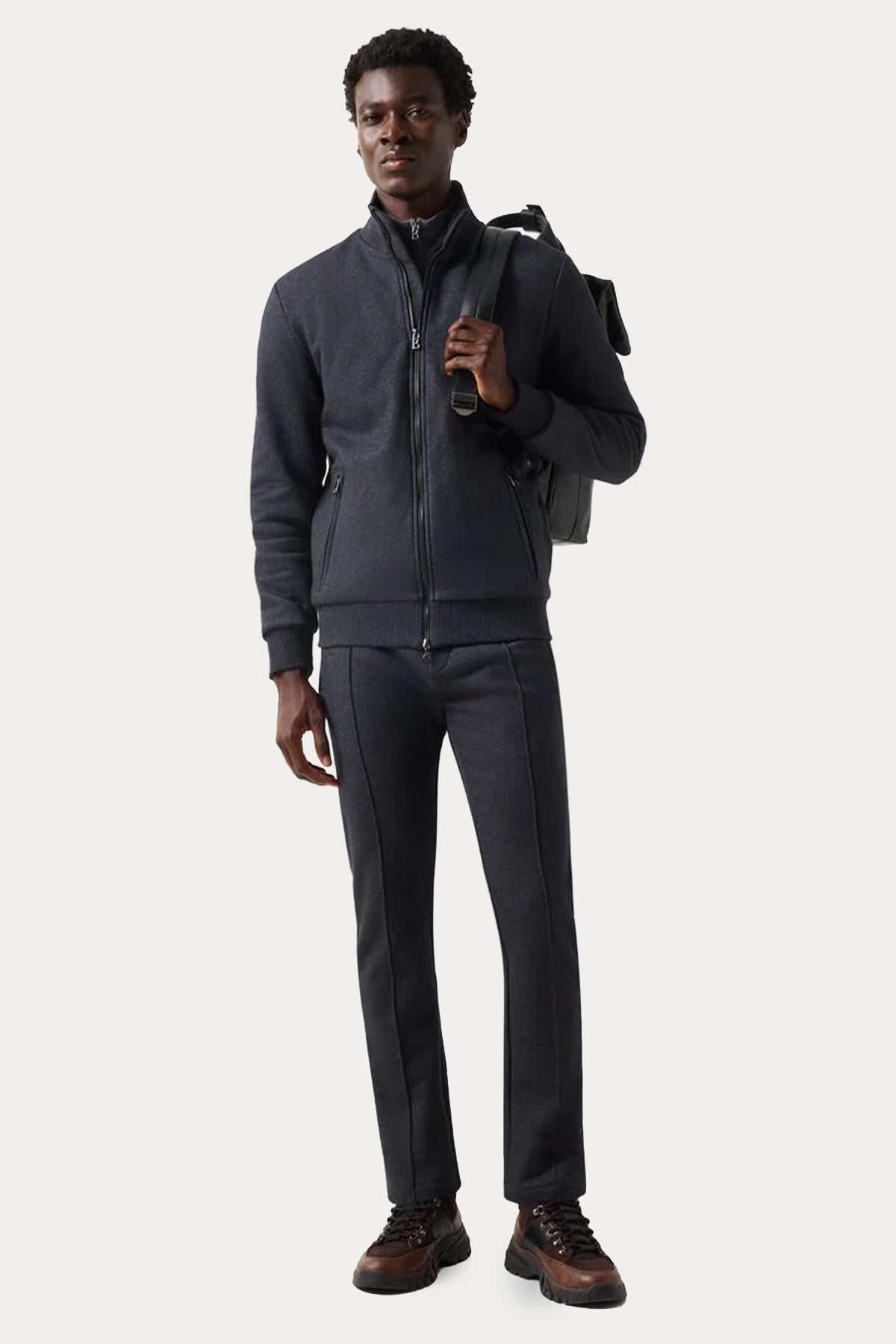 Bogner Winston Regular Fit Şardonlu Dik Yaka Sweatshirt Ceket