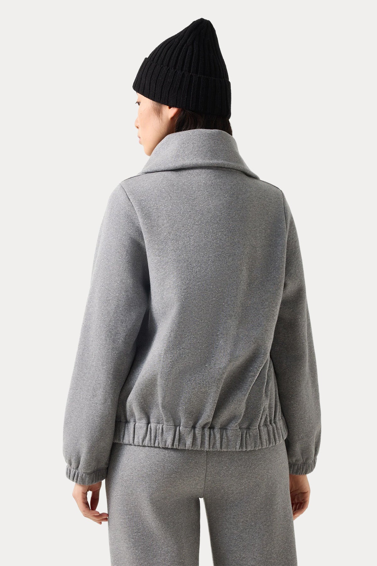 Bogner Tasha Dik Yaka Şardonlu Sweatshirt Ceket