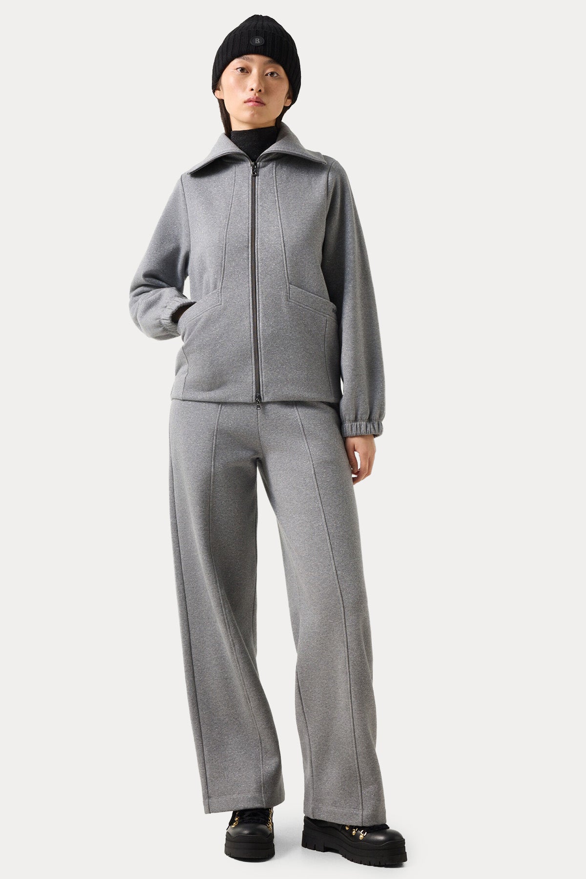 Bogner Tasha Dik Yaka Şardonlu Sweatshirt Ceket