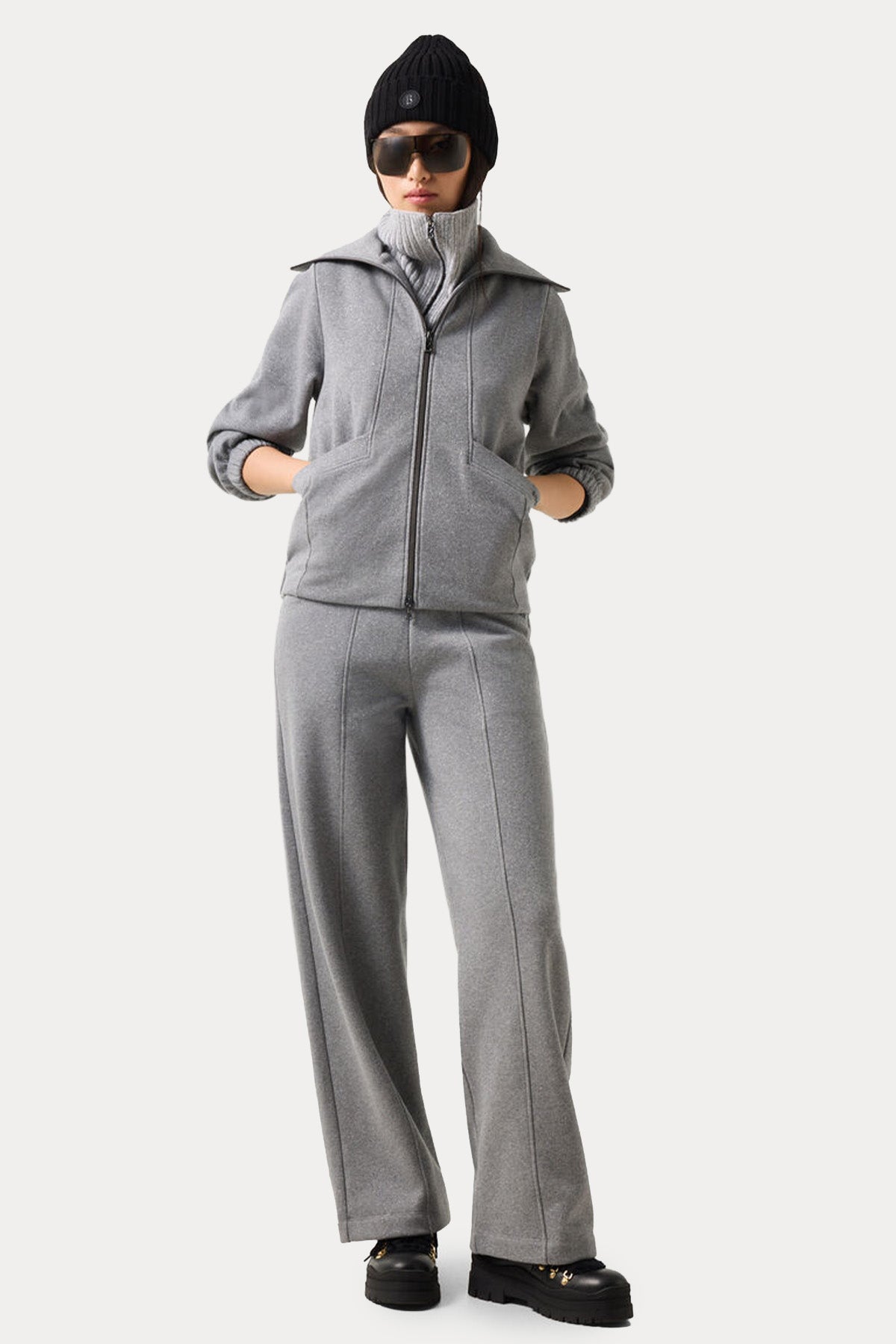 Bogner Tasha Dik Yaka Şardonlu Sweatshirt Ceket