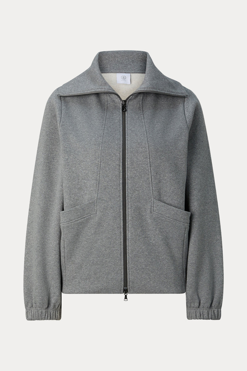 Bogner Tasha Dik Yaka Şardonlu Sweatshirt Ceket