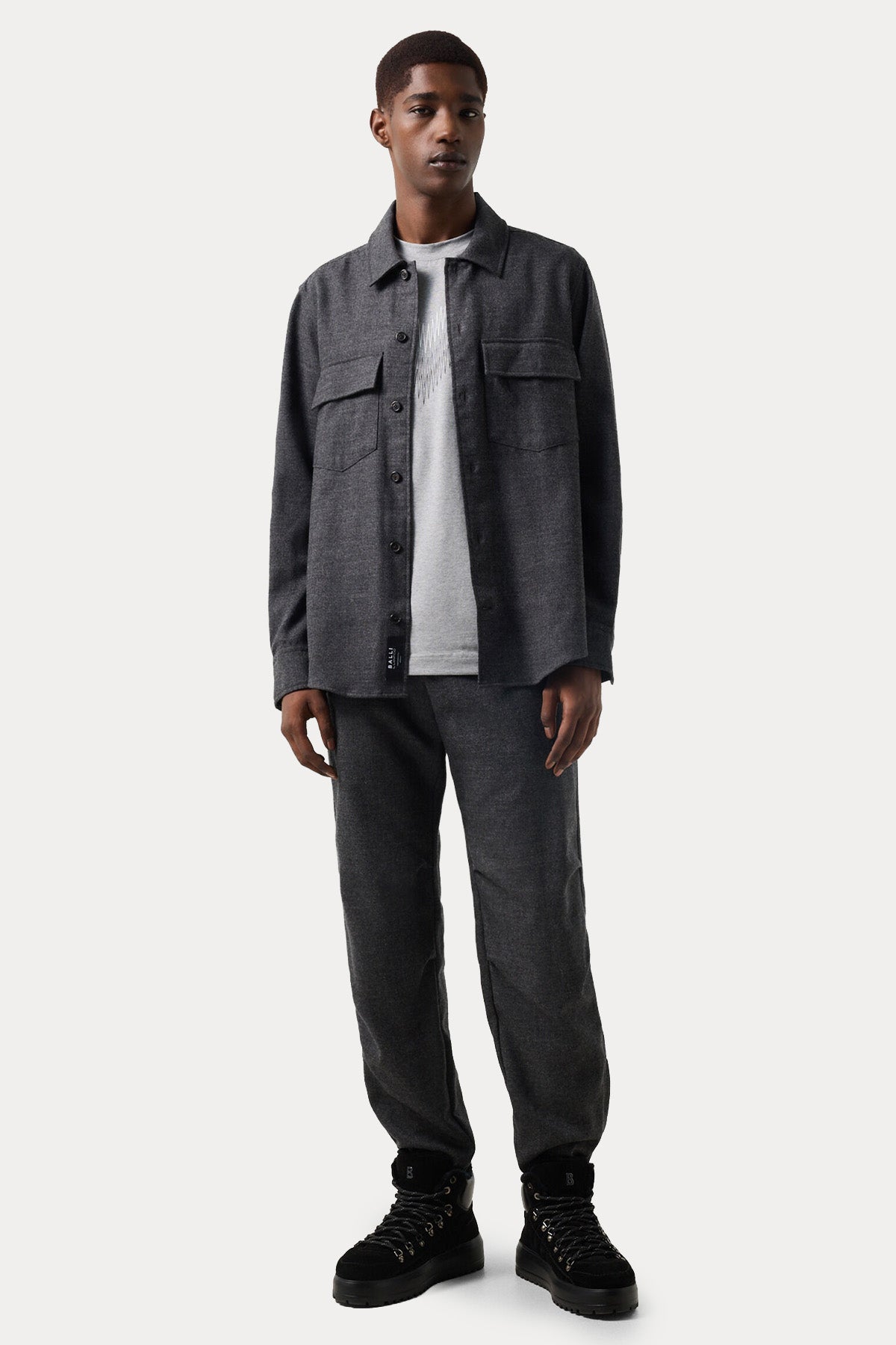 Bogner Heiko Relaxed Fit Cep Detaylı Yün Gömlek