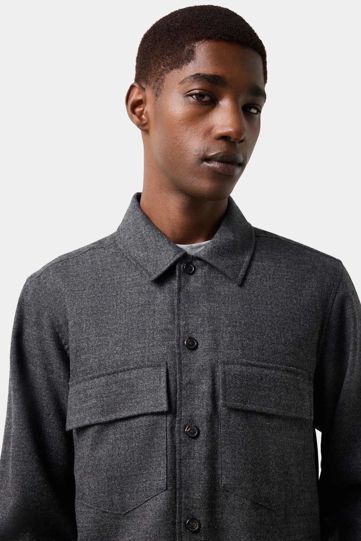 Bogner Heiko Relaxed Fit Cep Detaylı Yün Gömlek