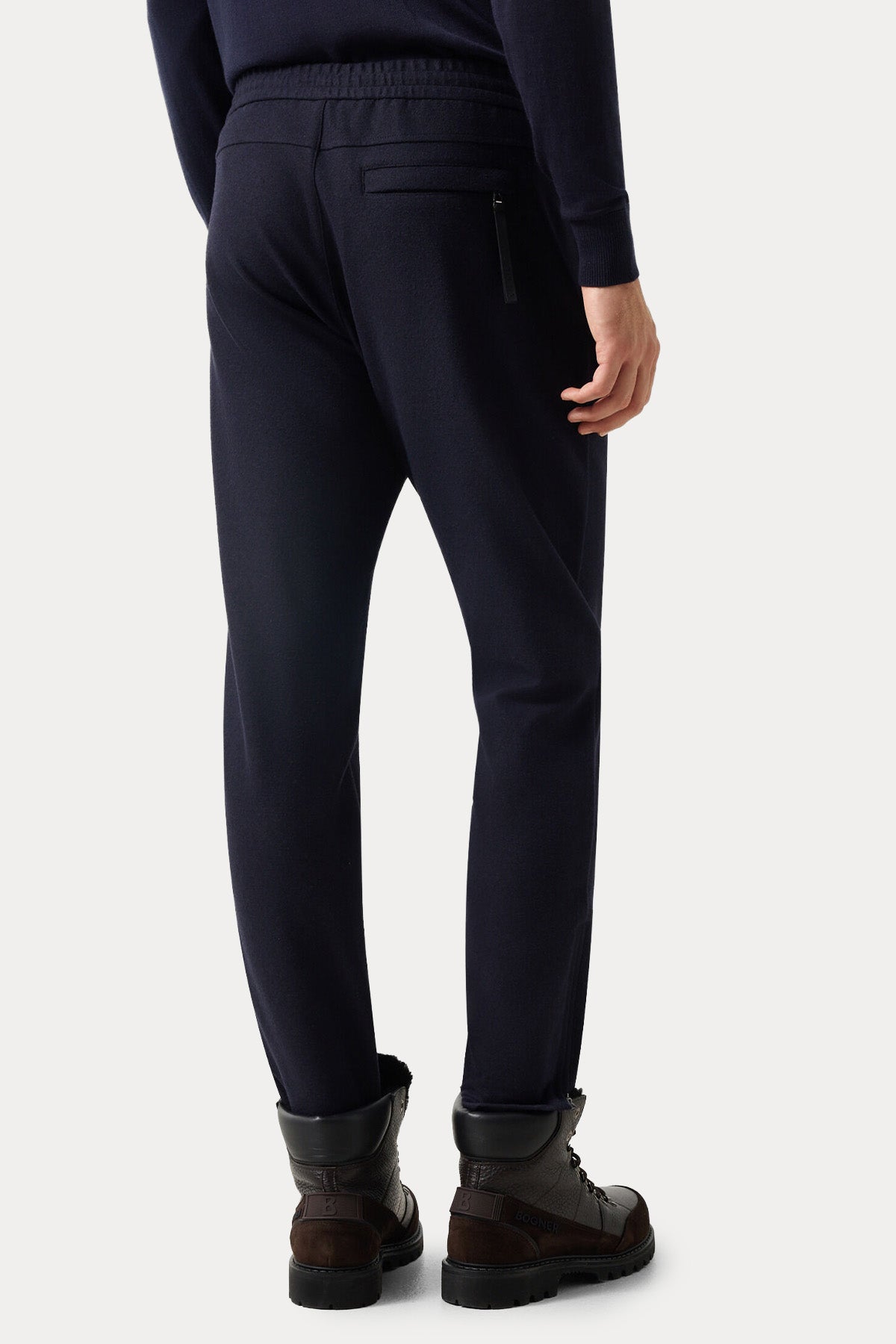 Bogner Boris Slim Fit Beli Lastikli Streç Yün Pantolon
