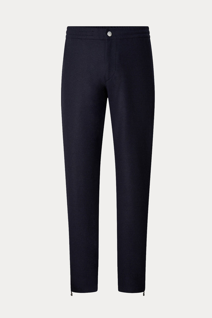 Bogner Boris Slim Fit Beli Lastikli Streç Yün Pantolon