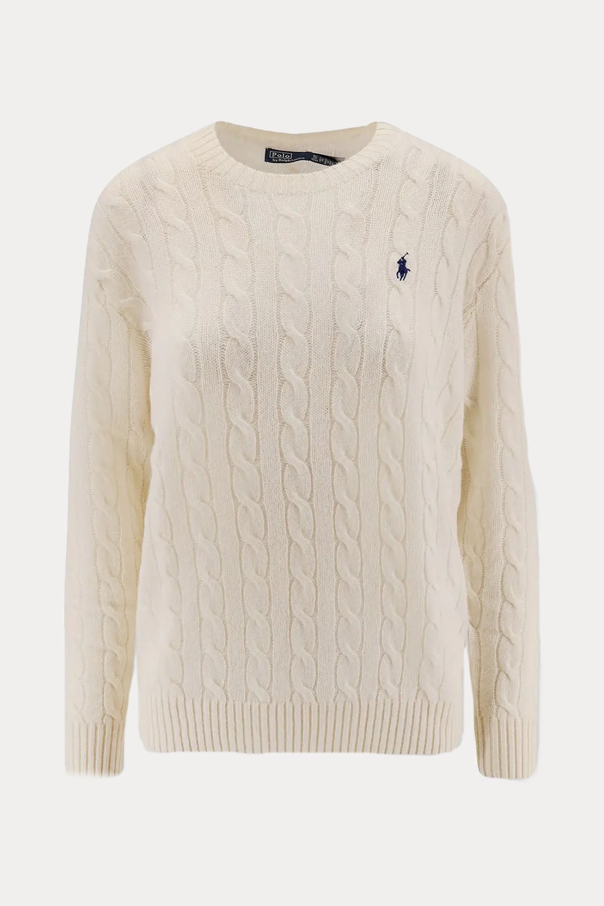 Polo Ralph Lauren Kaşmir Slim Fit Yuvarlak Yaka Saç Örgü Yün Triko