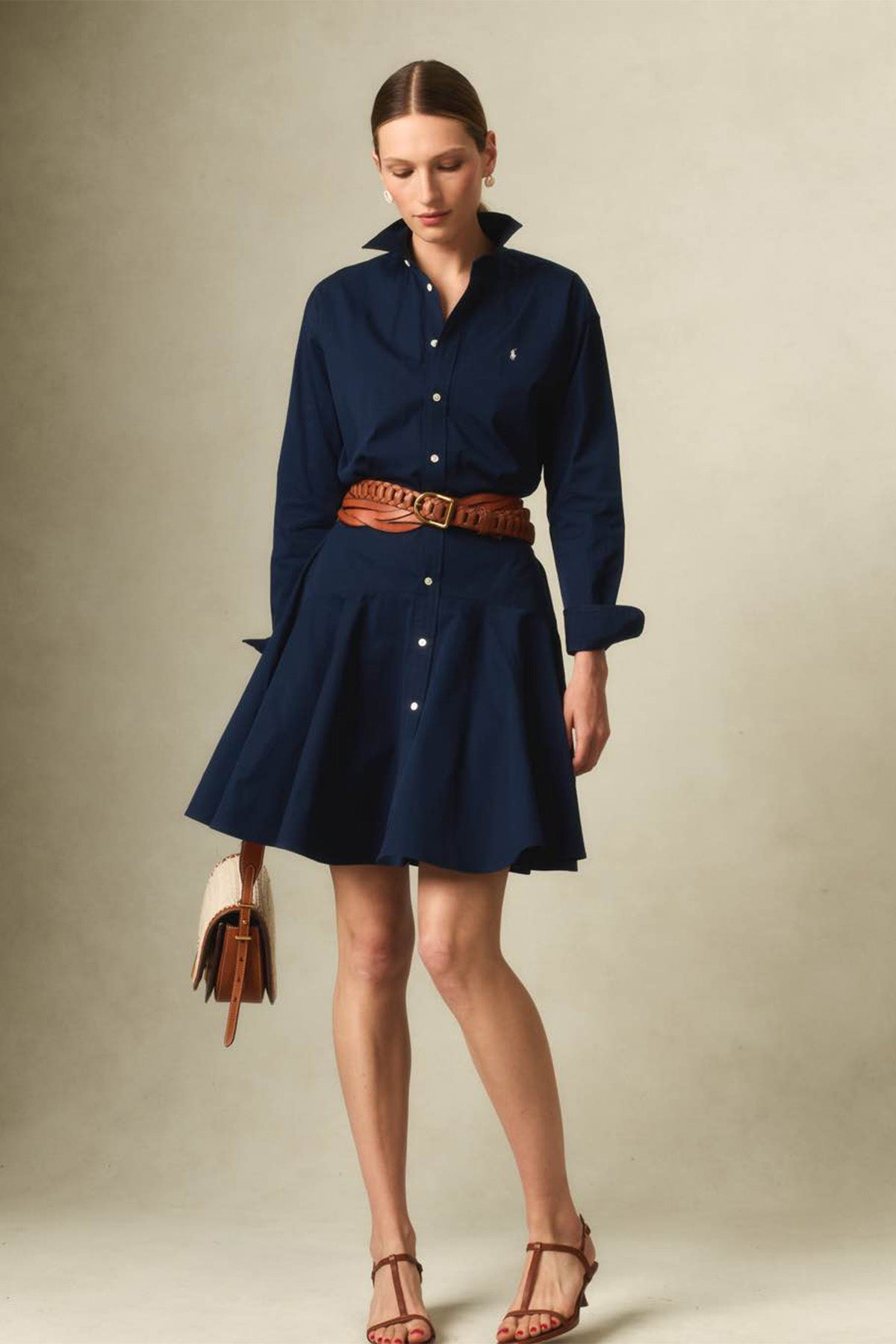 Polo Ralph Lauren Dizüstü Kuşaklı Gömlek Elbise-Libas Trendy Fashion Store