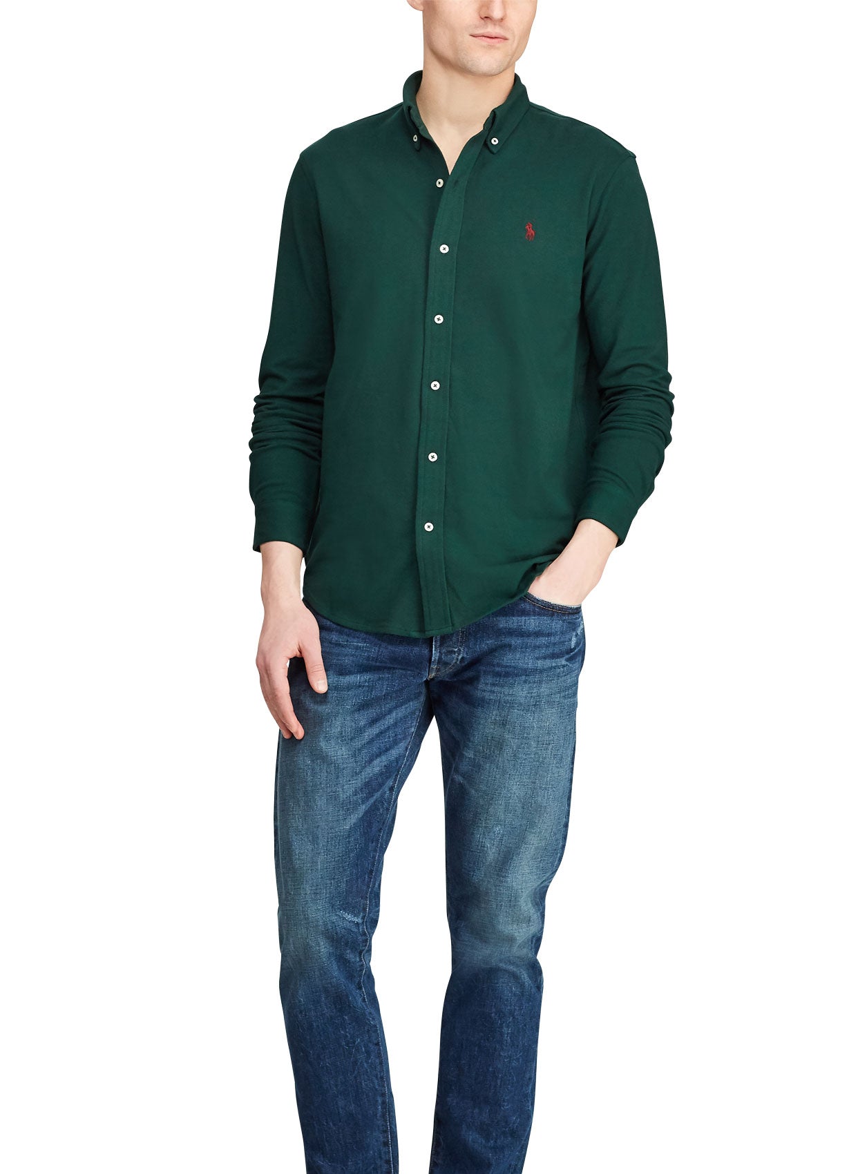 Polo Ralph Lauren Featherweight Mesh Gömlek-Libas Trendy Fashion Store