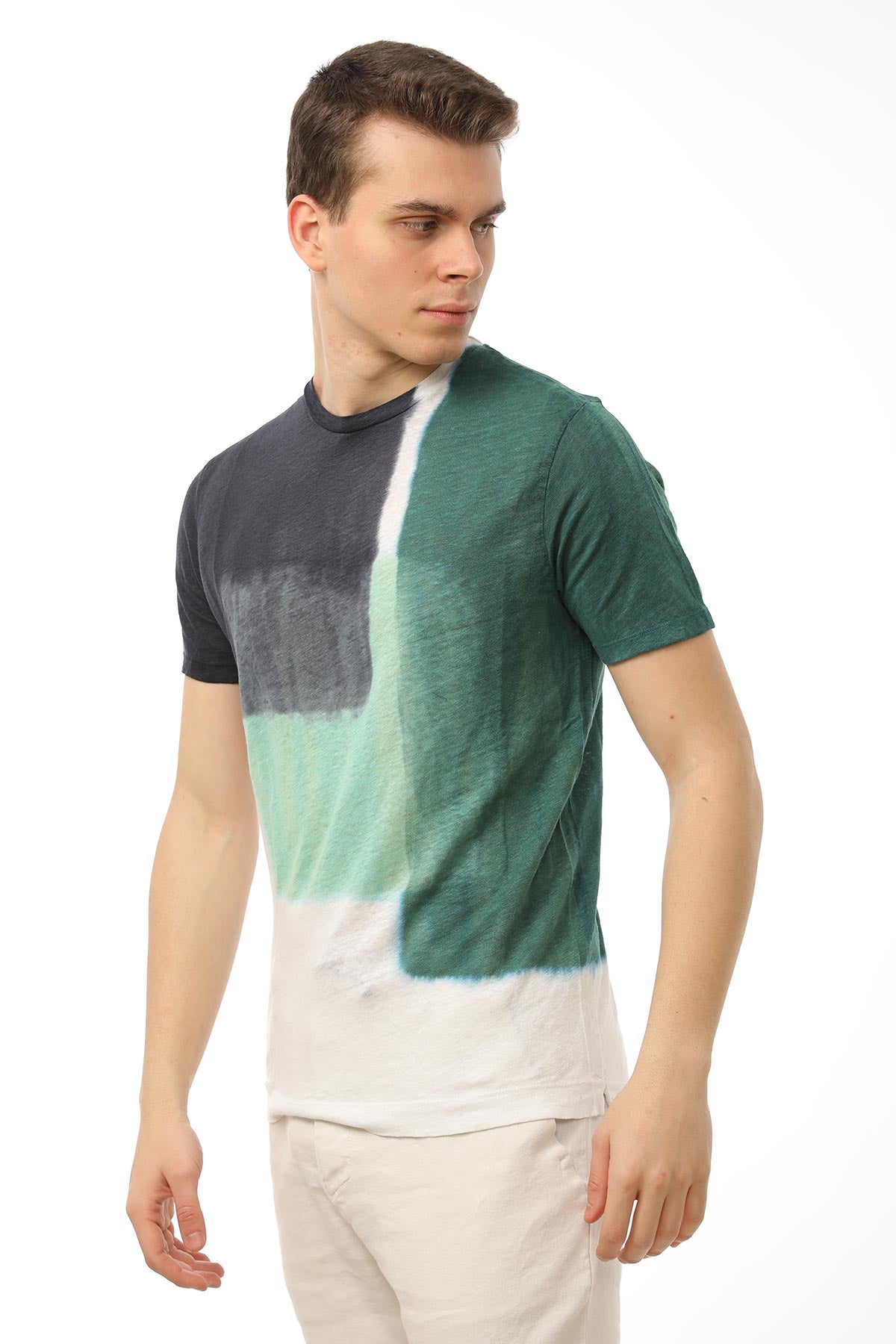 Manifattura Keten Batik T-shirt-Libas Trendy Fashion Store
