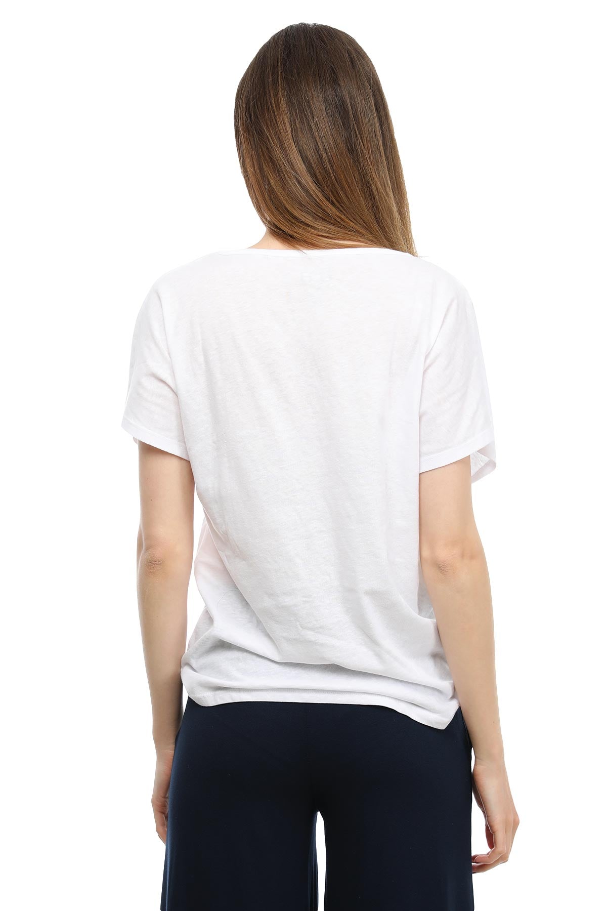 Tru Derin V Yakalı T-shirt-Libas Trendy Fashion Store