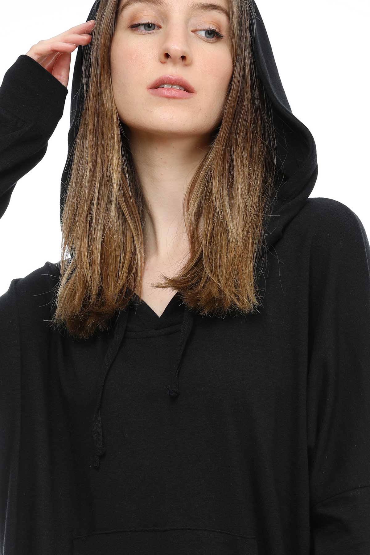 Tru Kapüşonlu Sweatshirt-Libas Trendy Fashion Store