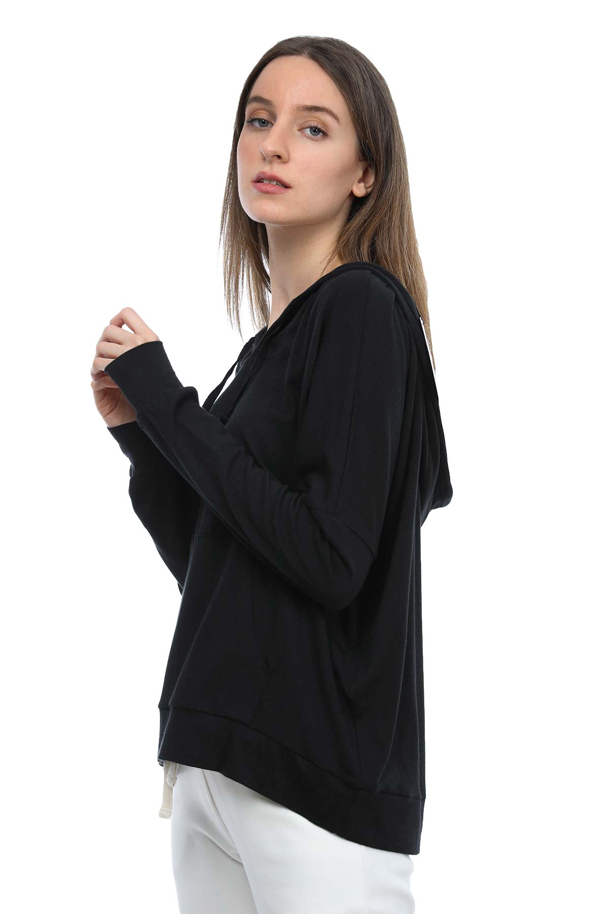 Tru Kapüşonlu Sweatshirt-Libas Trendy Fashion Store